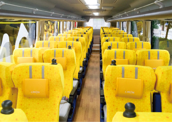※（昼行）Limon Bus 501便【4列ﾜｲﾄﾞｼｰﾄ】全席ＷiFi&充電設備装備！